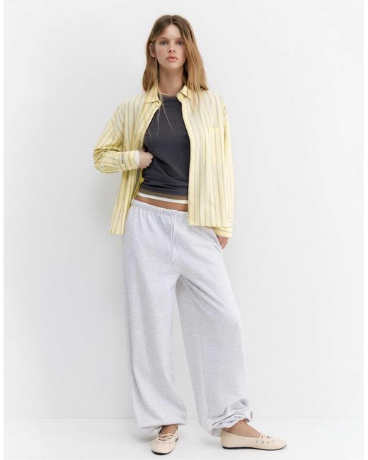 Chemise rayée - clair Pull&Bear en coloris White