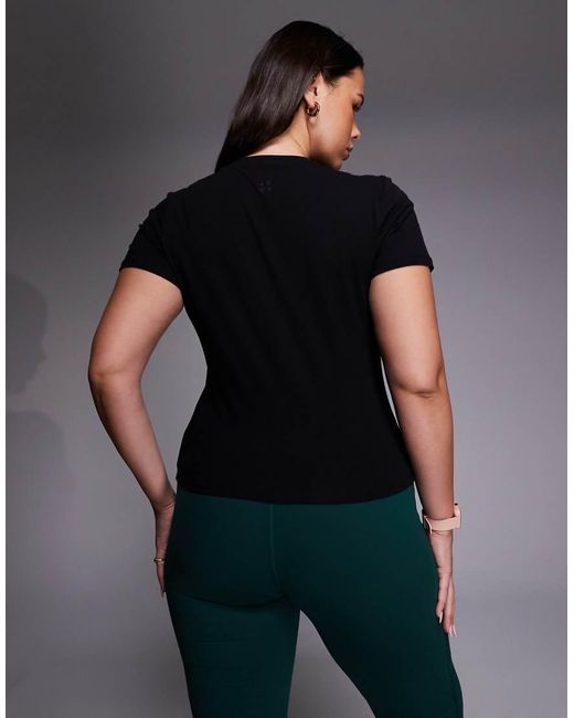 4505 Black Curve Fitted Cotton Everyday T-shirt With Quick Dry Finish