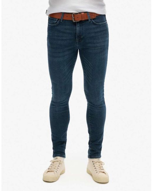 Superdry Blue Vintage Skinny Jeans for men