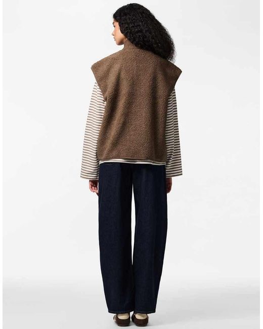 Pieces Brown Gilet