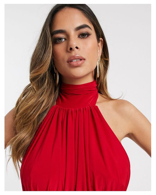 Red Backless Dress
