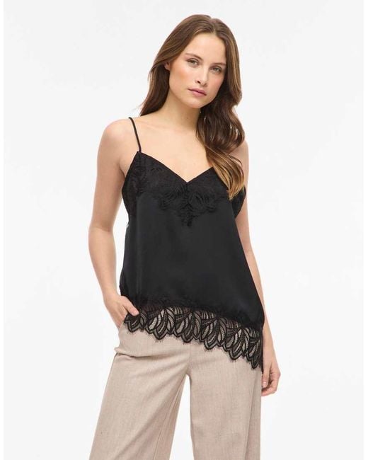 Vila Black Strap Top