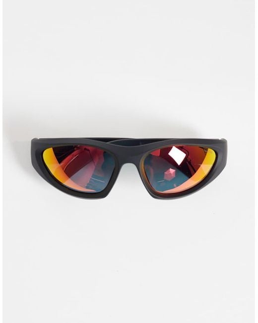 Polaroid Sunglasses Black Polaroid Sporty Wrap Sunglasses With Polarized Lenses