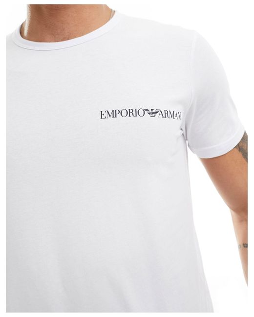 Emporio Armani – bodywear – 2er-pack t-shirts in Blue für Herren