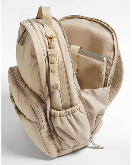 Oysho Natural Maxi Maternity Backpack