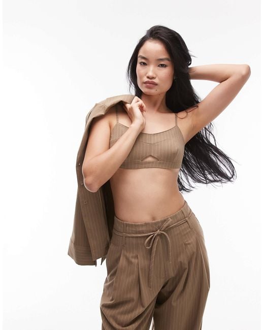 ASOS Brown Tailored Bralet