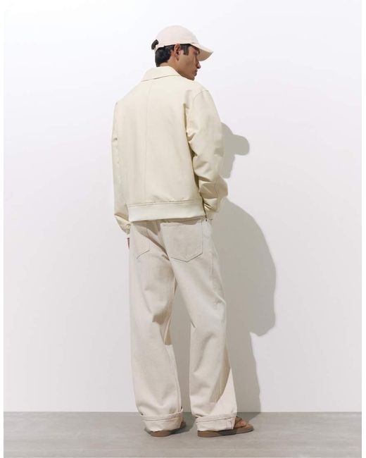 Giacca A Coste di Pull&Bear in Natural da Uomo