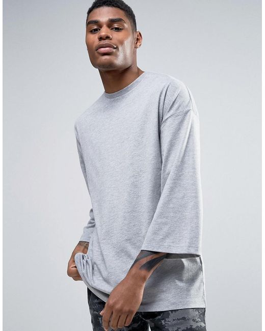 ASOS Cotton Oversized Long Sleeve T 