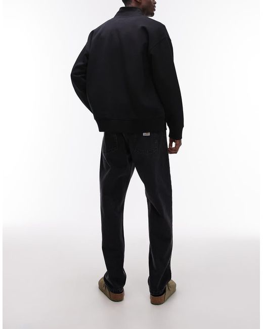 Carhartt Black Newel Relaxed Tapered Jeans for men
