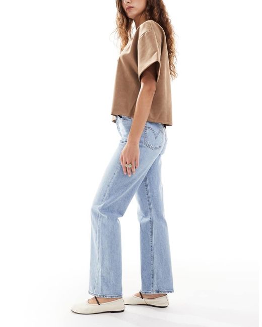 Levi's Blue Ribcage Straight Full Length Jeans