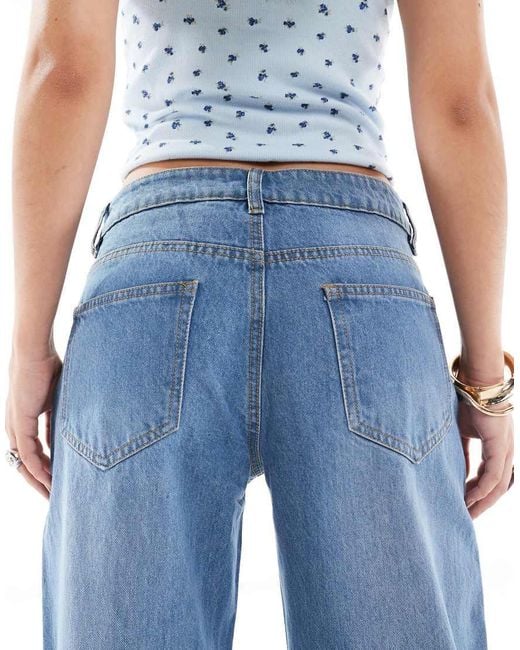 Daisy Street Blue Low Rise baggy Jeans