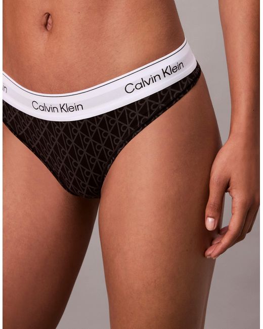 Calvin Klein Gray Icon Cotton Modal Thong