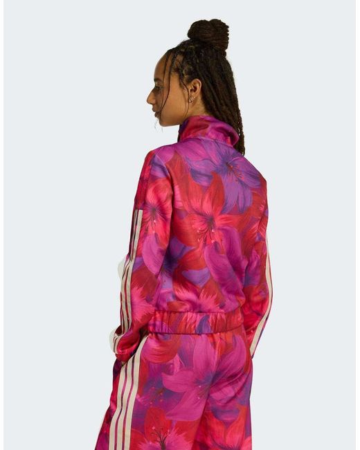 Adidas Originals Red Adidas X Farm Rio House Of Tiro Track Top