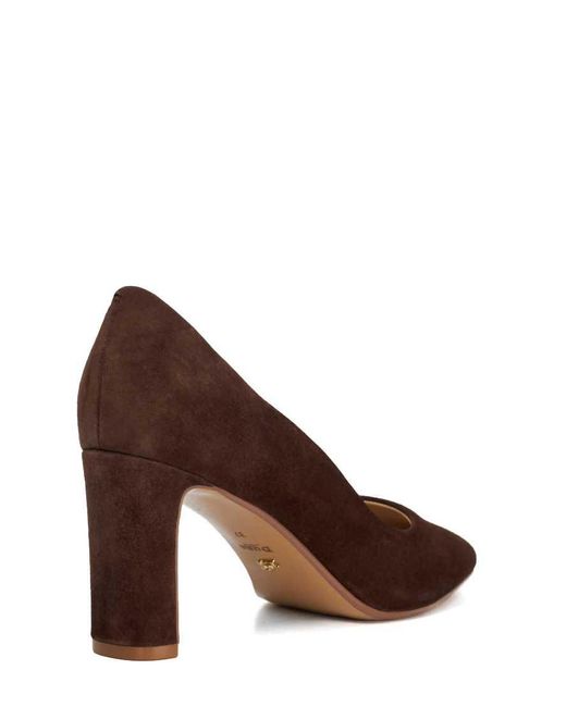Dune Brown Arriving Heeled Shoes