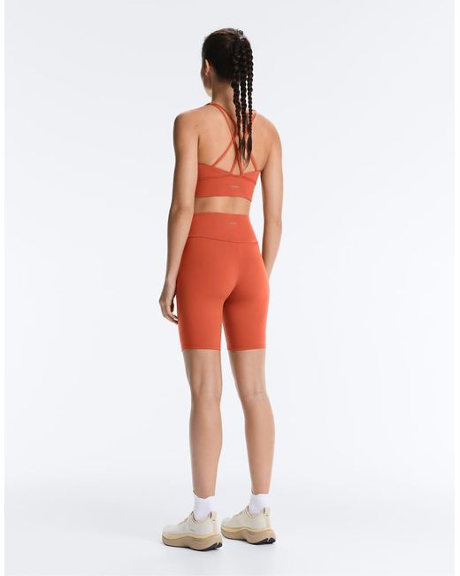Oysho Orange Comfortlux High-Rise 20Cm Short Leggings
