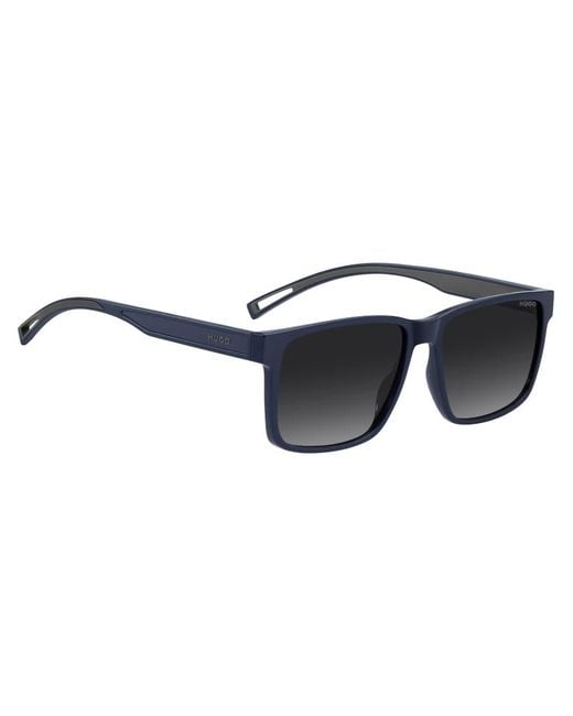 Hugo Sunglasses Blue Hugo Square Sunglasses for men