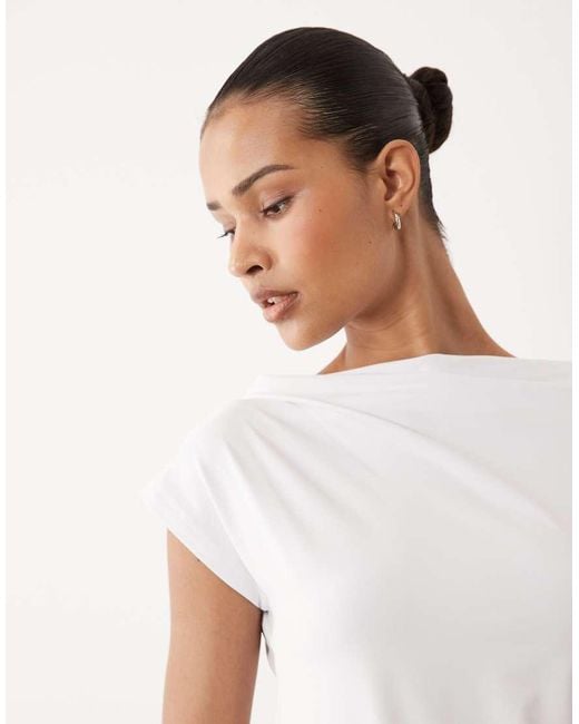 Cotton On White Georgie Off Shoulder Top