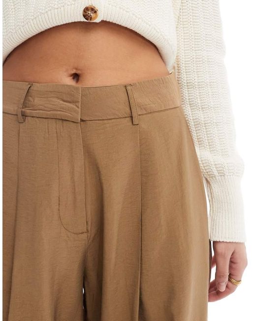 Pantaloni Dad Sartoriali Caldo Drappeggiati di Aware in Natural