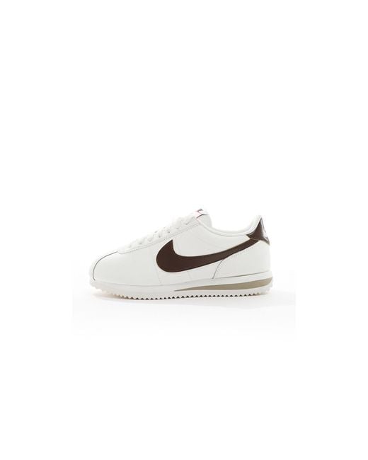 Nike Black Cortez Leather Sneakers