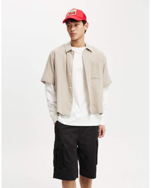 Cotton On Black Baggy Cargo Short for men