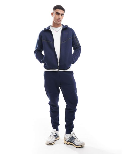 nike dark blue tech fleece