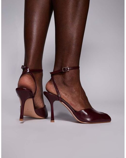 SIMMI Brown Simmi London Savvy Peep Toe Heeled Sandals