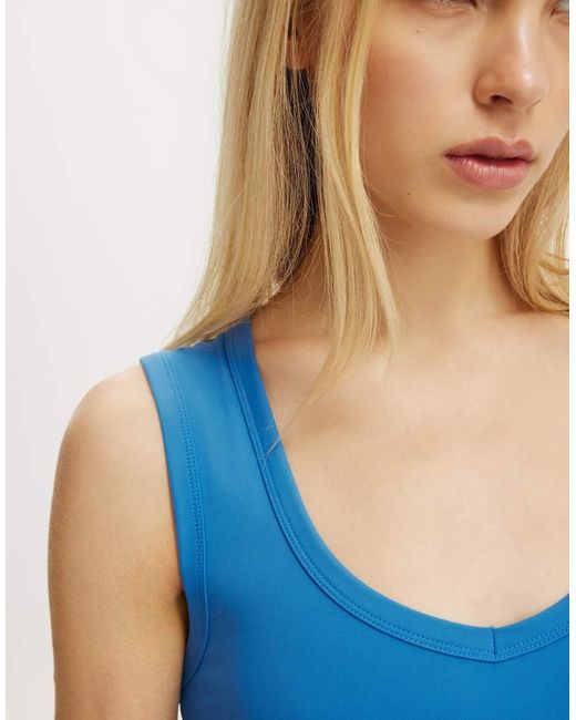 Cotton On Blue Hold Me V Neck Tank