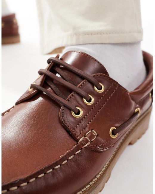 Schuh – princeton – bootse aus leder in White für Herren