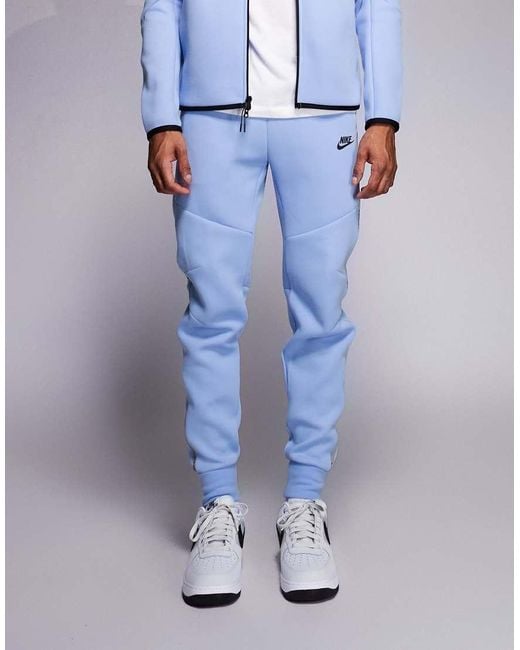 Nike Blue Tech Fleece Reflective joggers for men