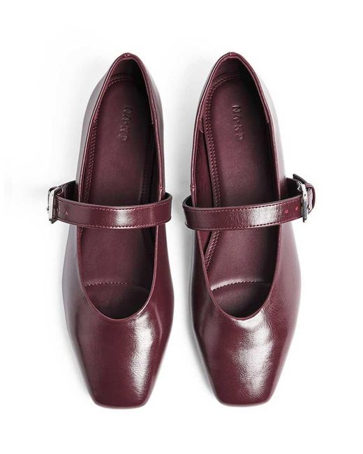 NA-KD White Strap Detail Ballerinas