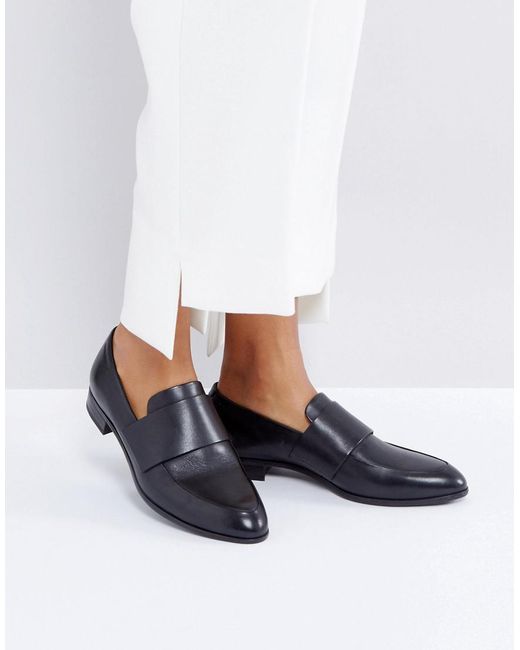 Vagabond Frances Black Polished Leather Loafers