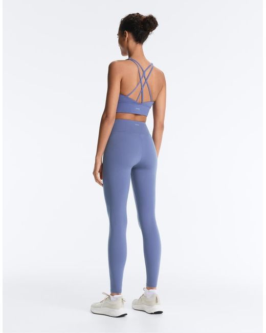 Oysho Blue Comfortlux High-rise Ankle-length leggings