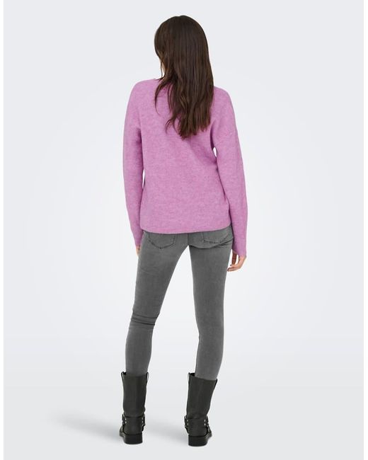 ONLY Purple Knitted Pullover