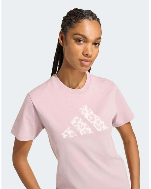 Adidas Originals Purple Animal Graphic T-shirt