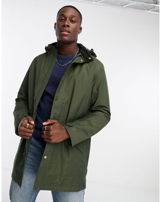 Mens green mac on sale jacket