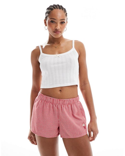Short Hollister en coloris Red