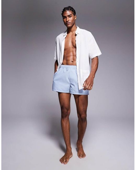 ASOS Super Korte Zwemshort in het White voor heren