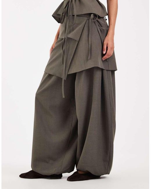 Muse Assembly Gray Tie Detail Milly Pants