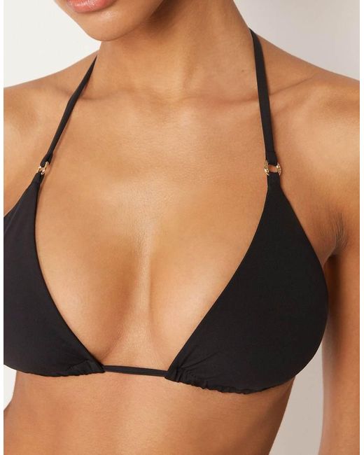 Calzedonia Black Premium Fit Triangle Bikini Top