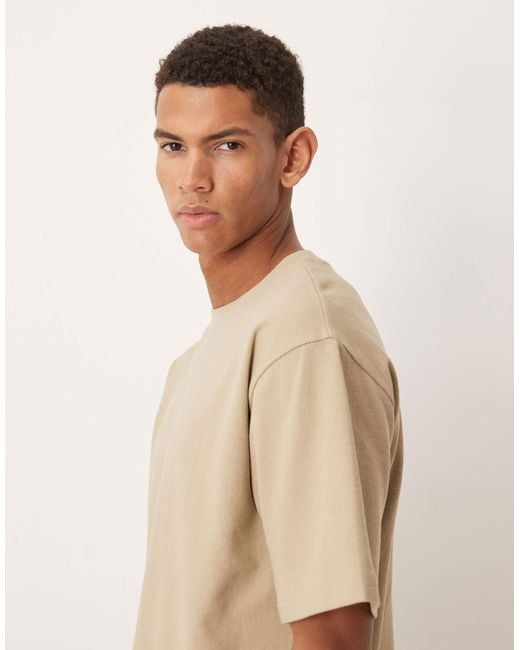 ASOS Natural Relaxed T-Shirt for men