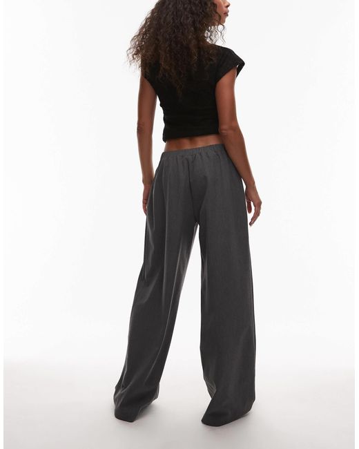ASOS Black Pull On Tailored Trouser