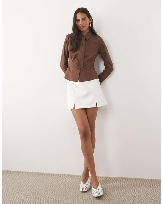 New Look Brown Shirt And Tie Set