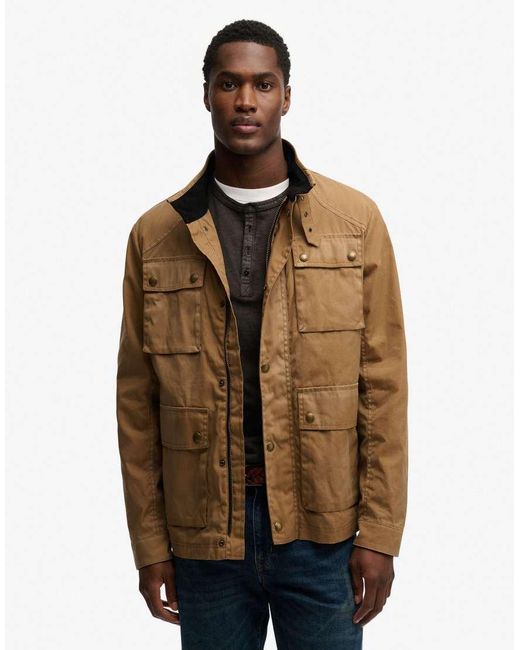 Superdry Natural Racer Wax Jacket for men