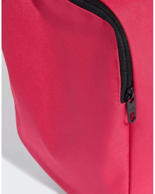 Adidas Originals Red Linear Duffel Bag Extra Small