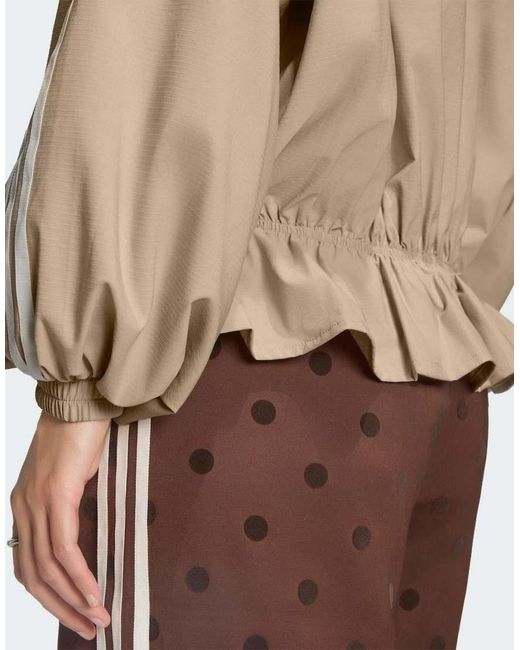 Adidas Originals Natural Blousy Oversized Track Top