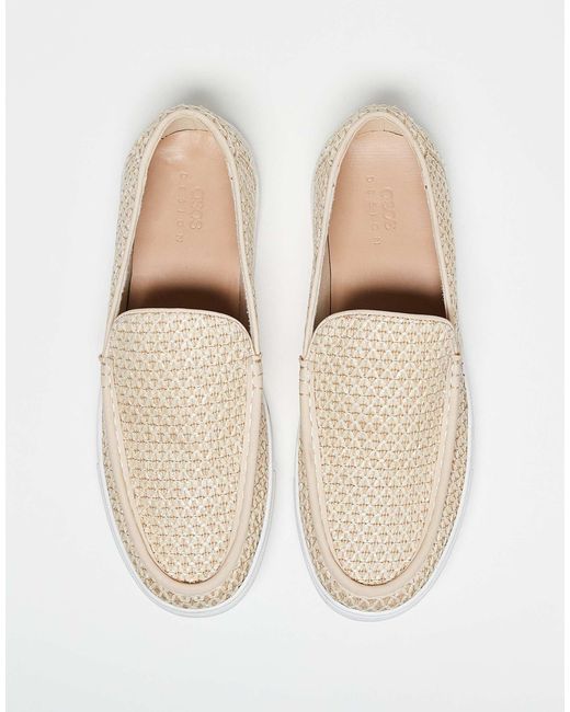 ASOS – loafer mit cupsohle in Natural für Herren