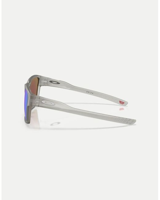 Oakley Blue Briza Square Polarised Sunglasses With Mirrored Lens for men