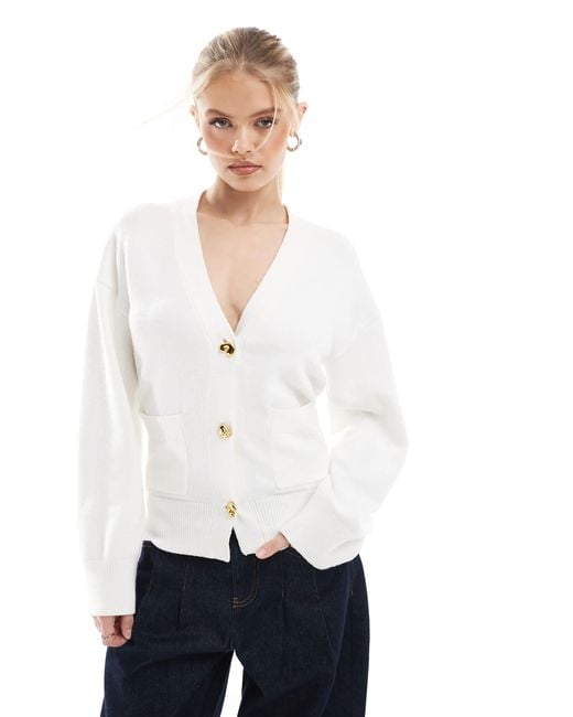 4th & Reckless White – strickjacke