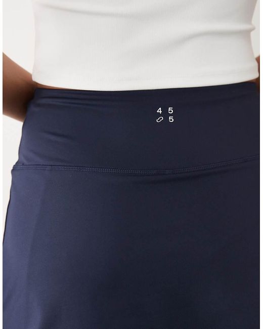 4505 Blue Active Tennis Skirt With Under Shorts And Phone Pocket