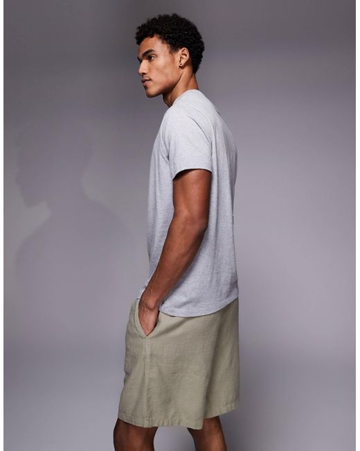 ADPT White Texture Shorts for men